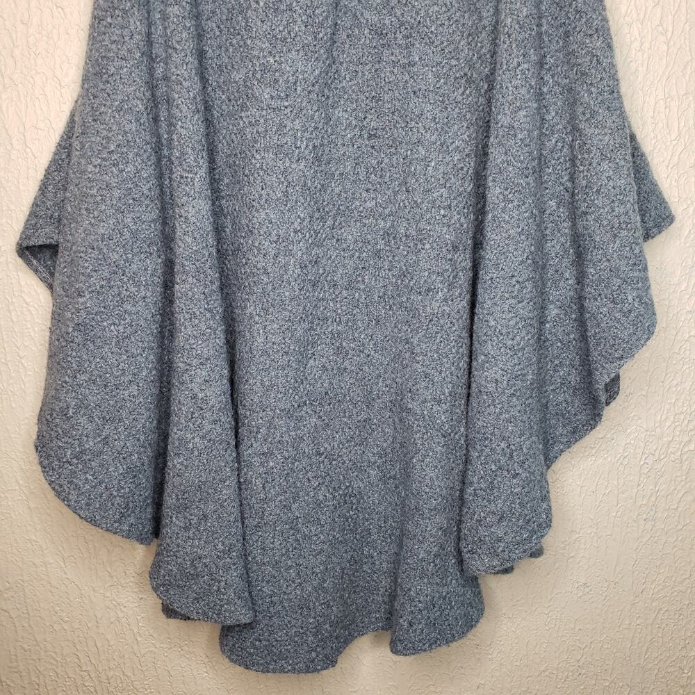 Blarney Woollen Mills Womens Weavers Wool Blend Knit Poncho Cardigan Scarf Combo - Picture 9 of 15